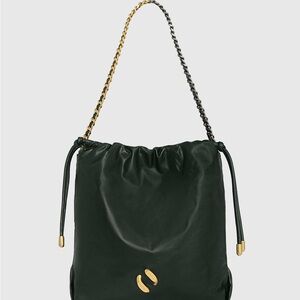 Rebecca Minkoff Zero Gravity Crossbody Dark Envy Green Bag with Gold Accents